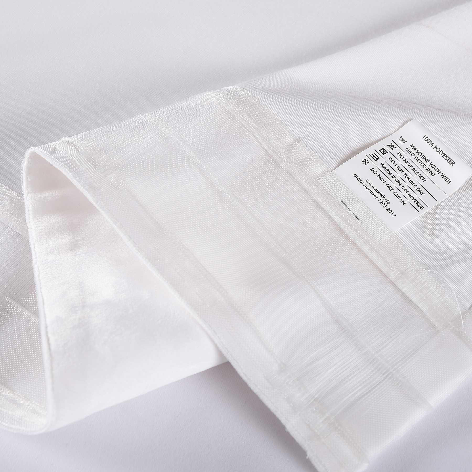 VORHANG MILANO HxB 280x135 cm Weiß - Weiß, Textil (135/280cm) - Gardinenbox