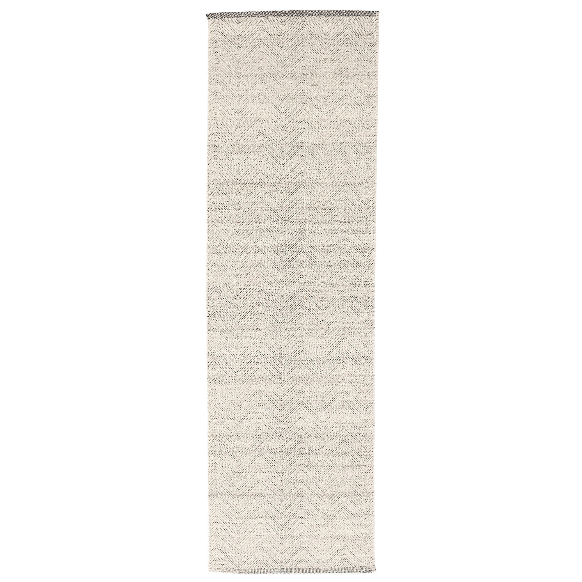 NATUR TEPPICH KELIM LÄUFER WOLLE LARA MELIERT - Grau, Textil (90/160cm) - Pergamon