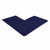 ECKBADEMATTE PARIS - Dunkelblau, Textil (100/100cm) - WohnDirect