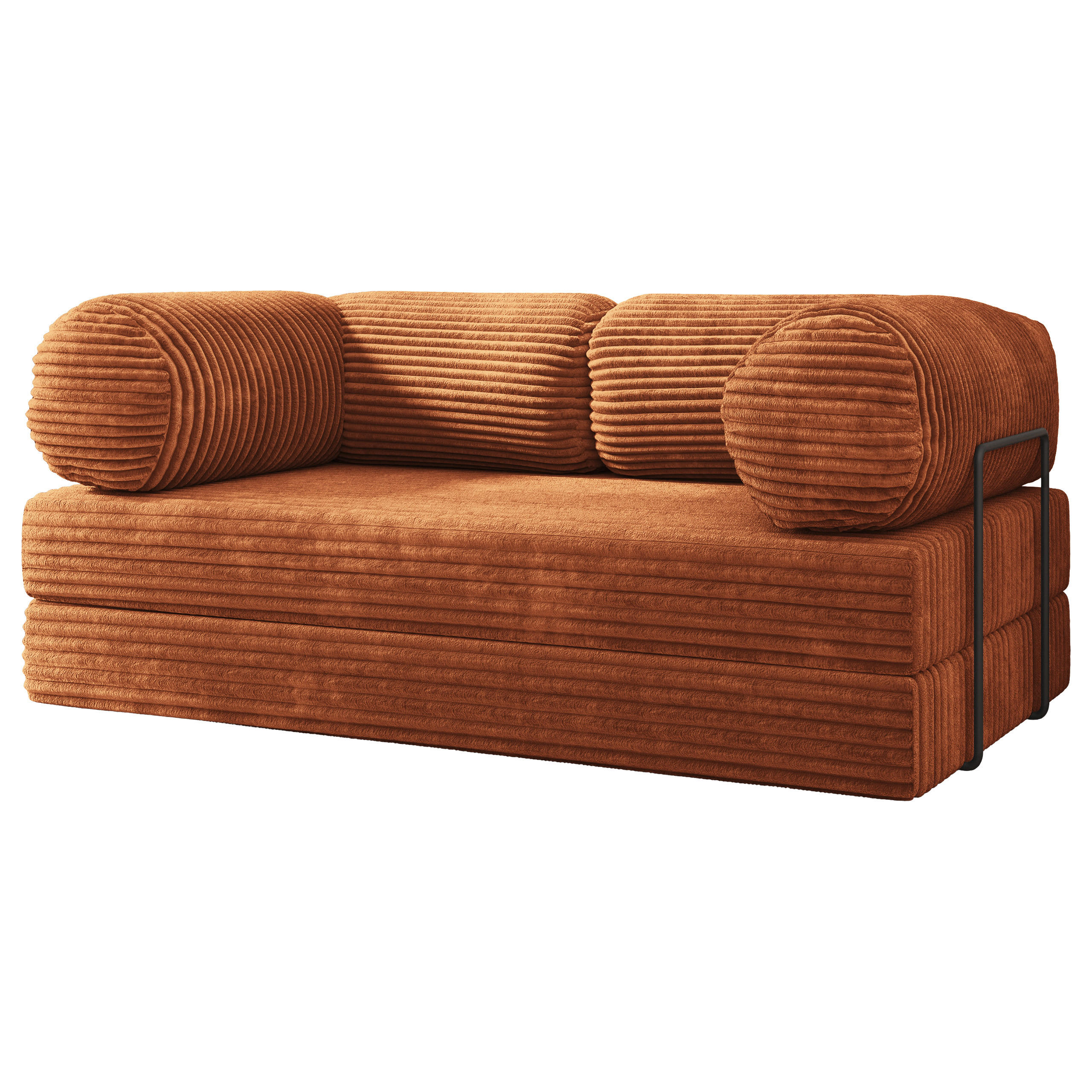 Masseno Bettsofa Braun 170x68x80 cm