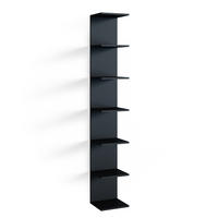 WANDREGAL Paolo Schwarz 30 x 190 cm - Schwarz, Holzwerkstoff (30/190/28cm) - Vicco
