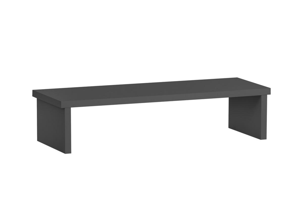 MONITORSTÄNDER für Schreibtisch Fox Small 13x55x20 cm für 1 Bildschirm Anthrazit - Anthrazit, Holz (20/55/13cm) - PROREGAL