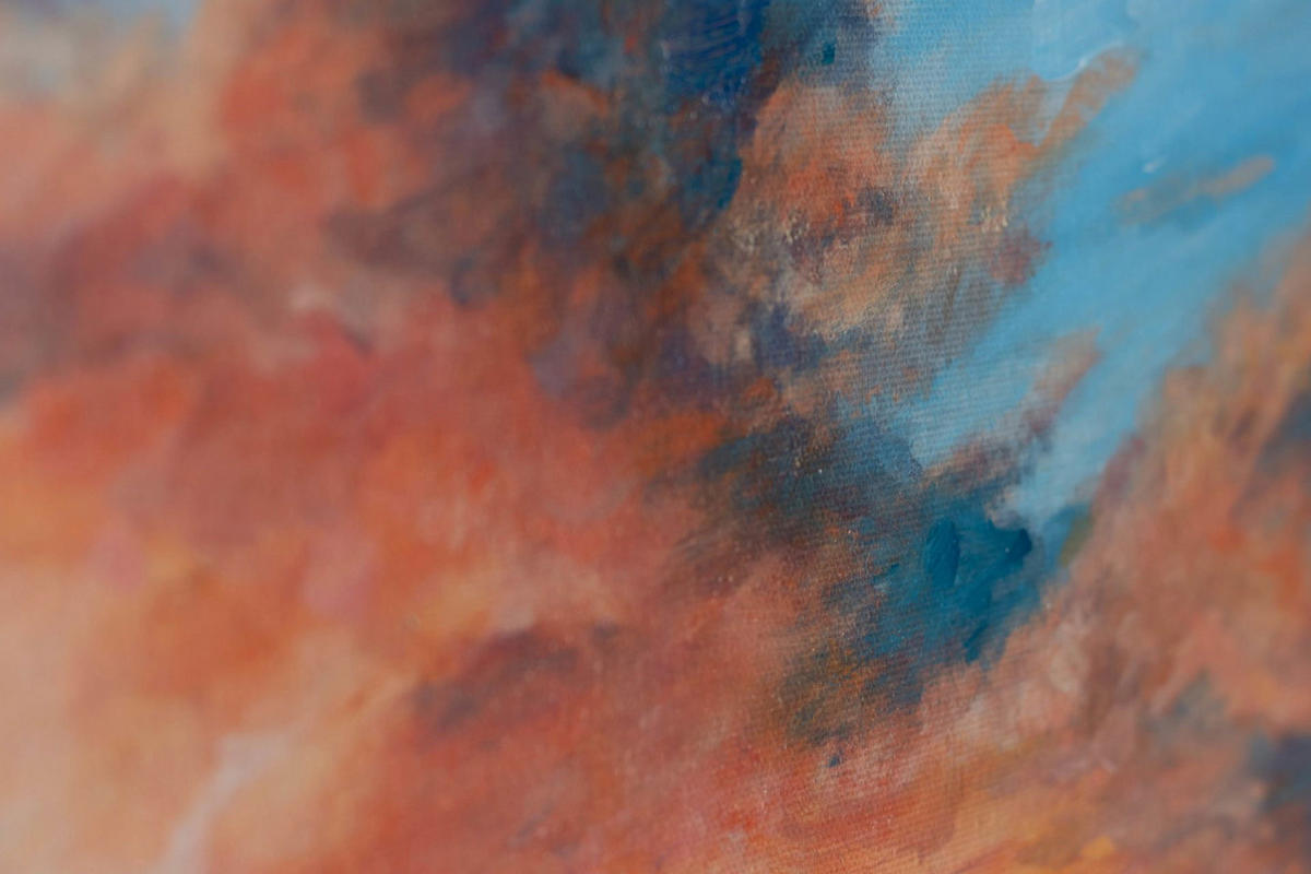ACRYLBILD HANDGEMALT 60/90 cm - Rot/Multicolor, Holz/Textil (1.44/90cm) - KUNSTLOFT