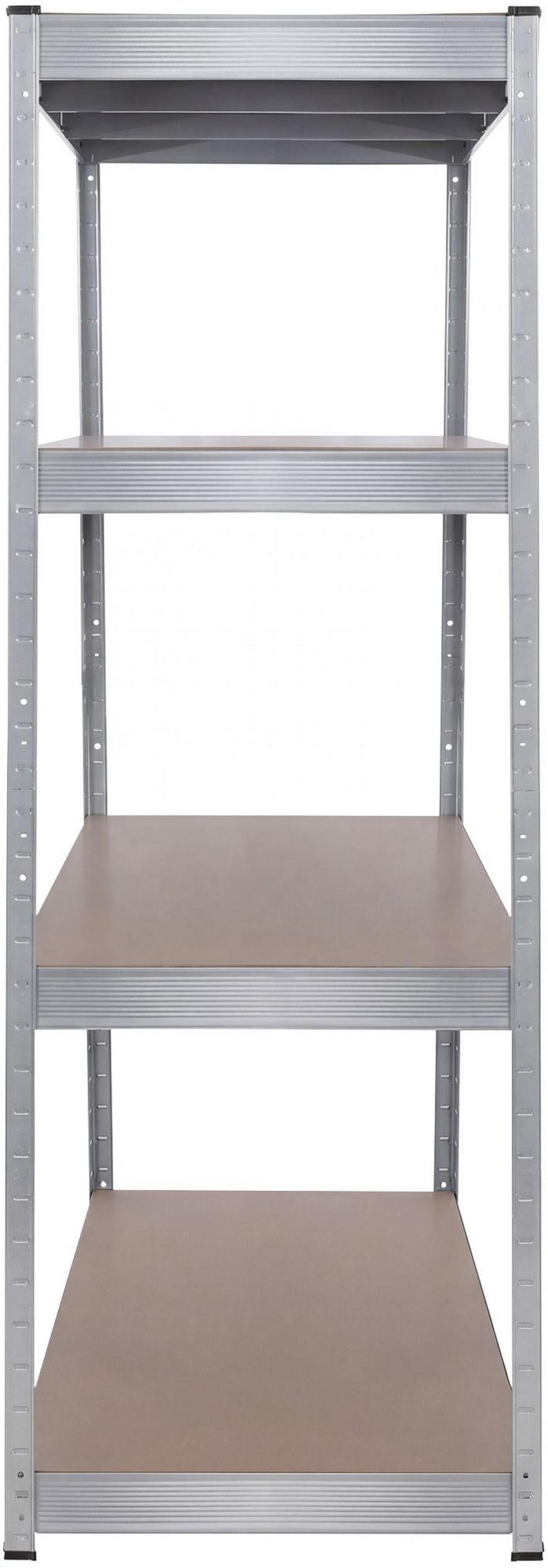 LAGERREGAL 160/60 cm Metall Silber - Silberfarben, Metall (160/180/60cm) - CLP