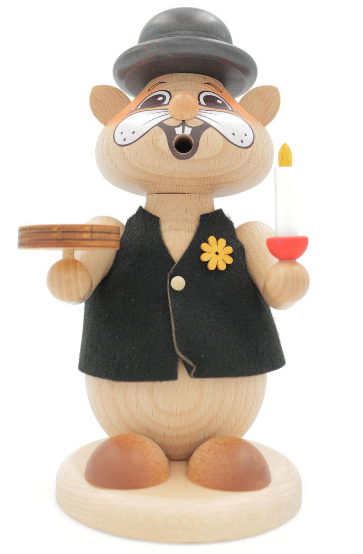 RAUCHFIGUR Hamster Gratulant 18 cm - Multicolor, Metall (12/18/0.1cm)