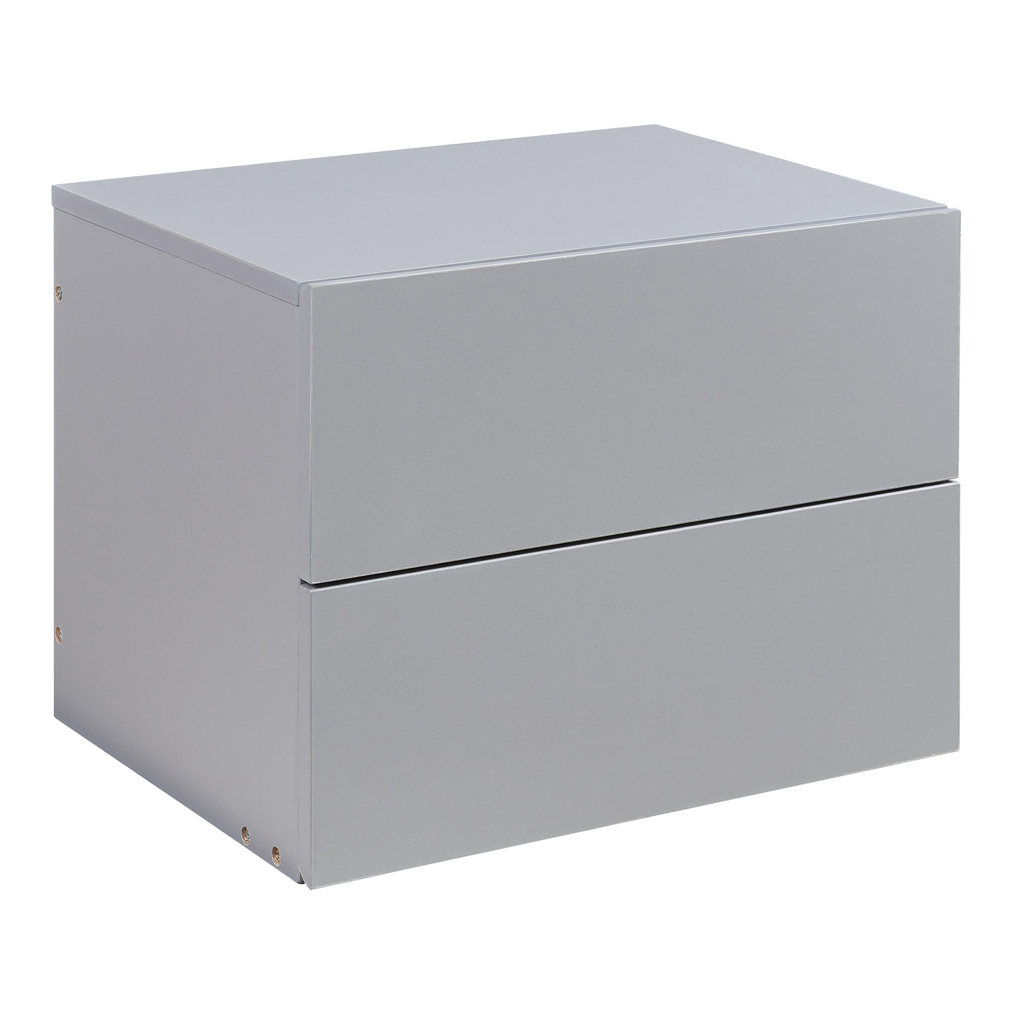 WANDREGAL Ampfing - Hellgrau, Holzwerkstoff (40/30/29cm) - [en.casa]