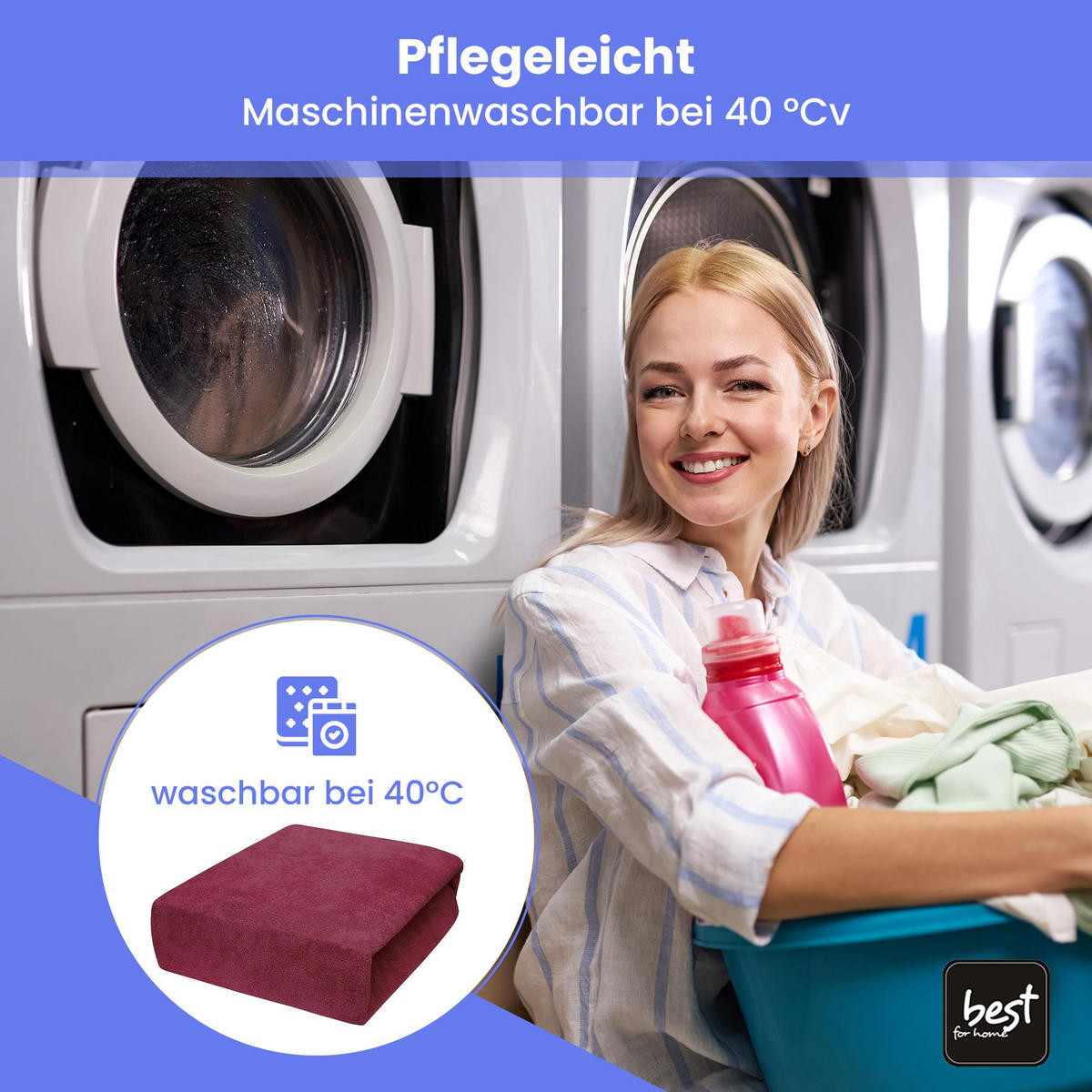 SPANNBETTLAKEN 70/160 cm, Frottee Elastisch 100 % Baumwolle Bordeux - Bordeaux, Textil (70/160cm) - Best For Home