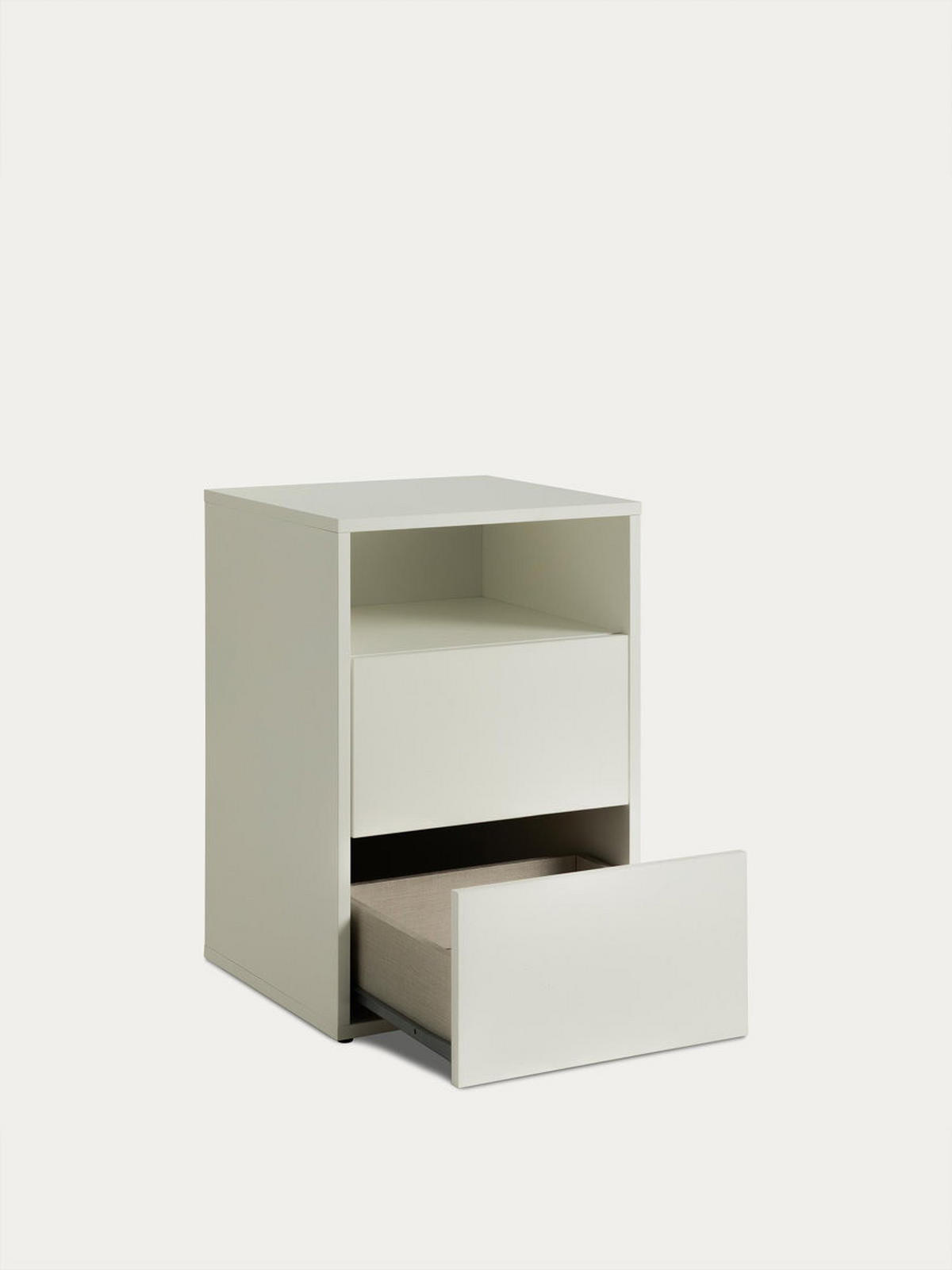 NACHTTISCH Hegas Weiß 42 cm x 62.3 cm - Weiß, Holzwerkstoff (42/62/40cm) - Kenay Home