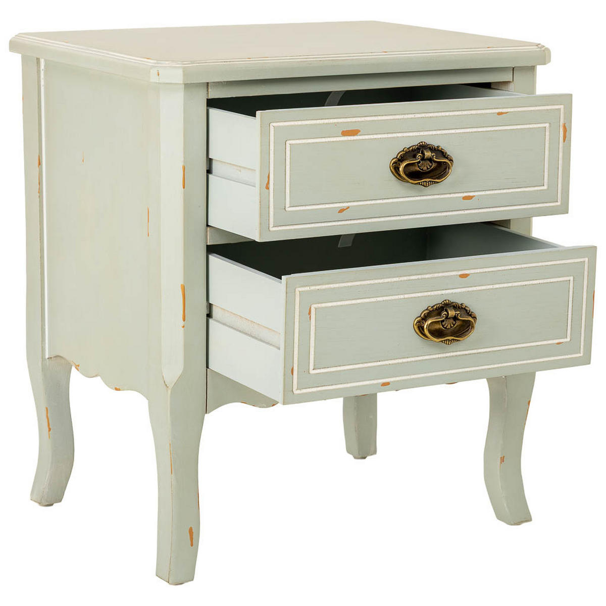 NACHTTISCH aus Holz, 50x38x55cm - Weiß, Holz (50/55/38cm) - Wanderlust