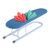 RUKÁVNIK Modrá biela skladací 52 cm - viacfarebná, kov/textil (52/12.5cm) - Relaxdays