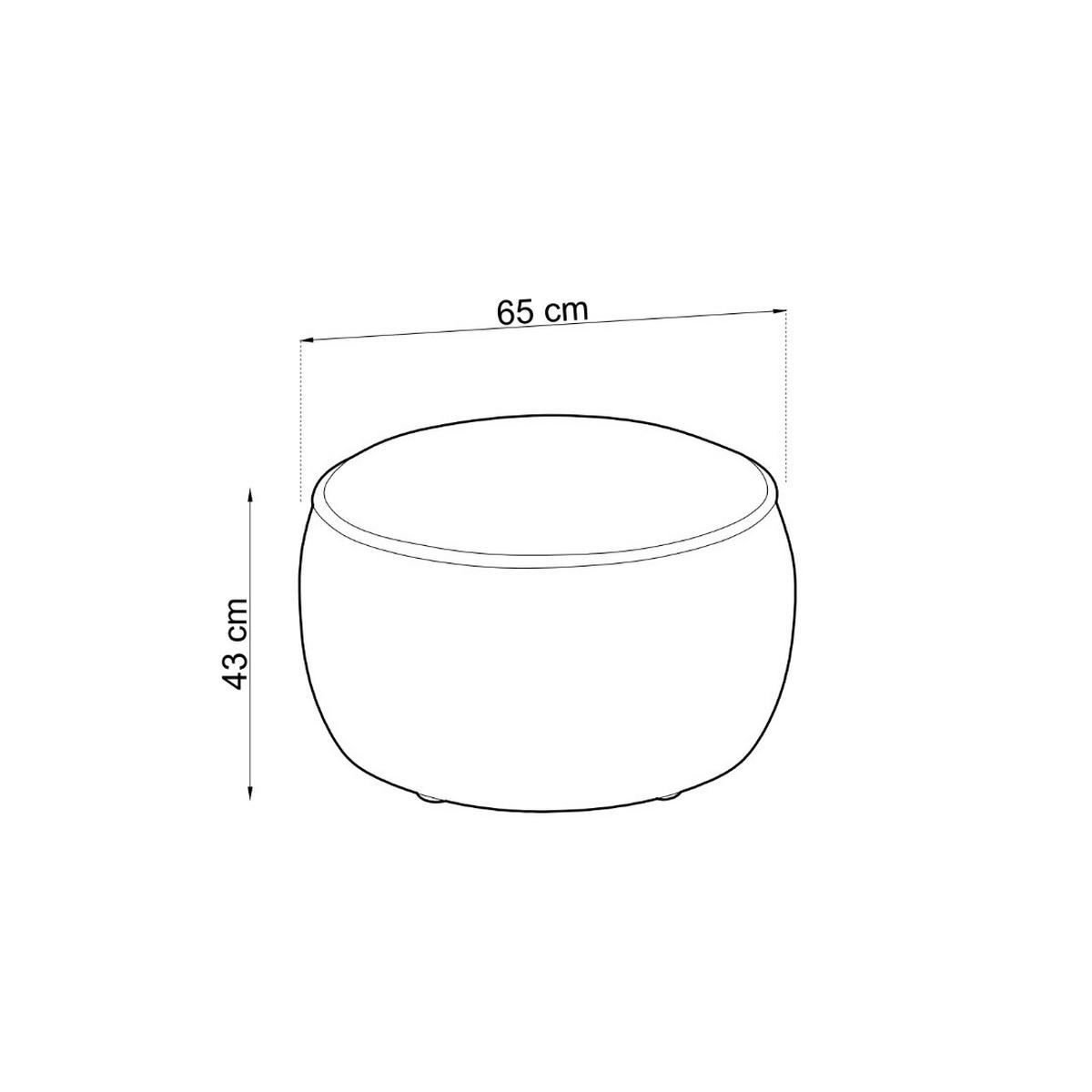 MASSENO Sitzhocker KIRA, Modern Polsterhocker, Fußhocker Creme - Creme, Holzwerkstoff/Kunststoff (65/43/65cm) - MASSENO