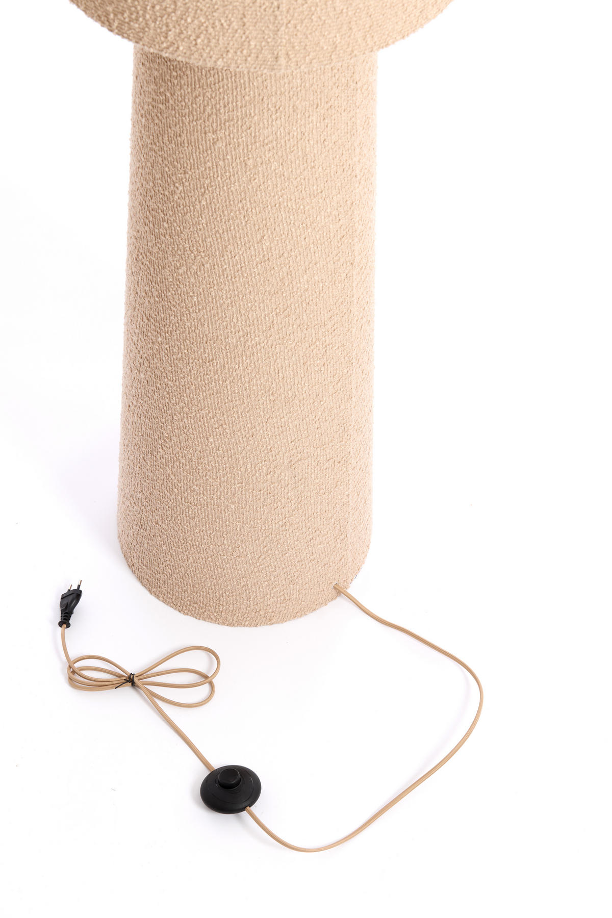 STEHLEUCHTE Mikkel Braun Ø40/165 cm - Braun, Textil (40/40/165cm) - Light & Living