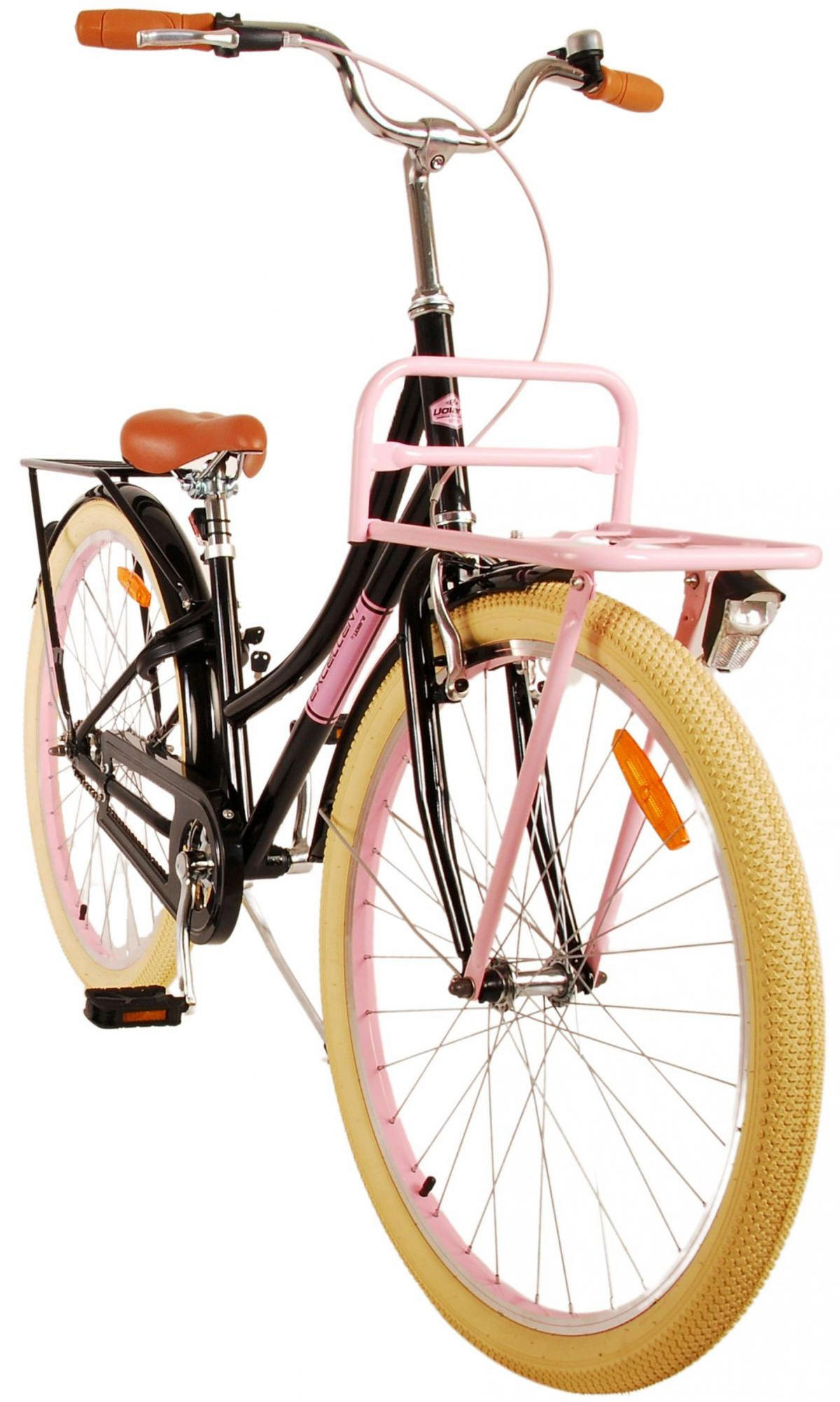 KINDERFAHRRAD Excellent - Mädchen - 26 Zoll - Rücktritt + Handbremse - Schwarz - Schwarz, Metall (77cm) - TPFSports