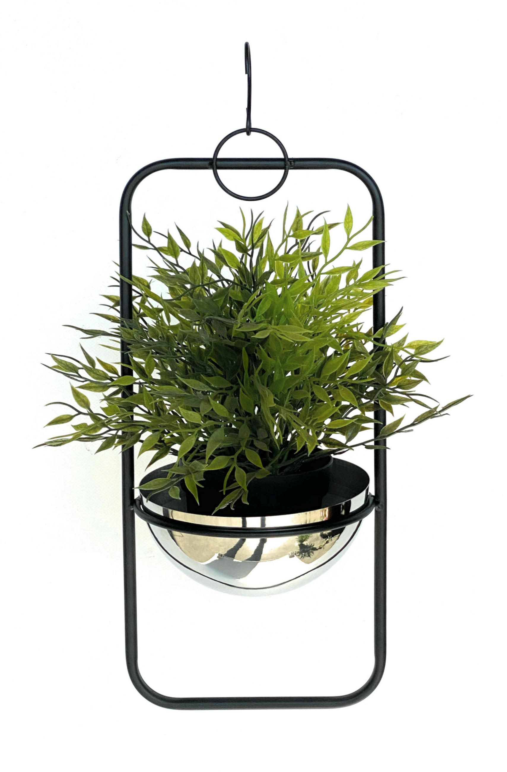 DanDiBo Blumenampel Schwarz 15x7.5x15 cm