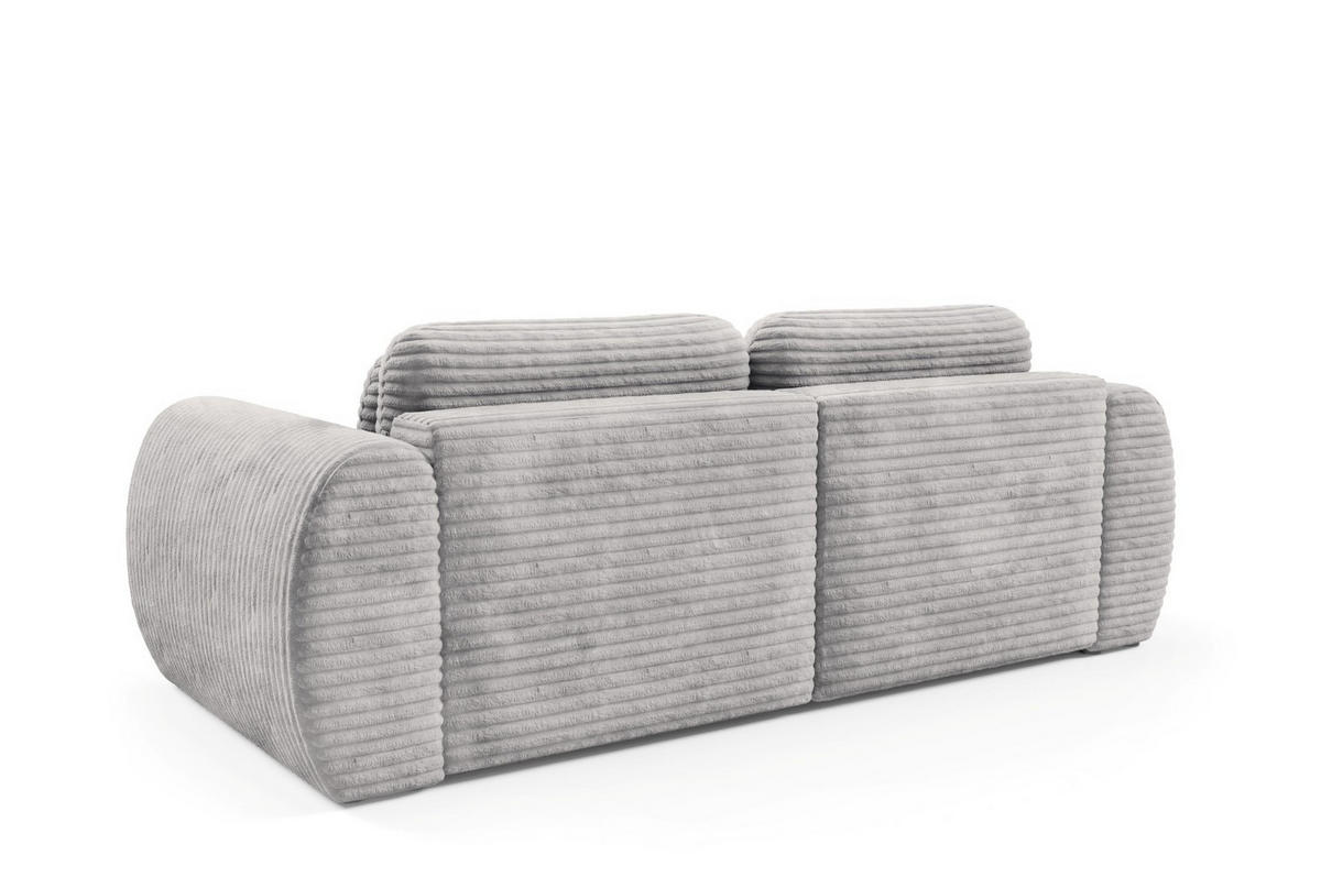 SCHLAFSOFA mit Bettkasten Grau - Schwarz/Grau, Holz/Holzwerkstoff (266/95/110cm) - Furnisell