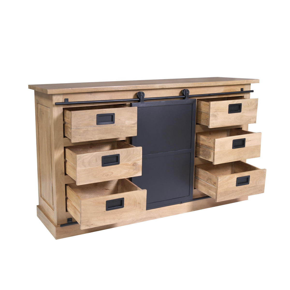 SIDEBOARD Fresno Braun 45/160/90 cm - Braun, Holz (160/90/45cm) - Starfurn