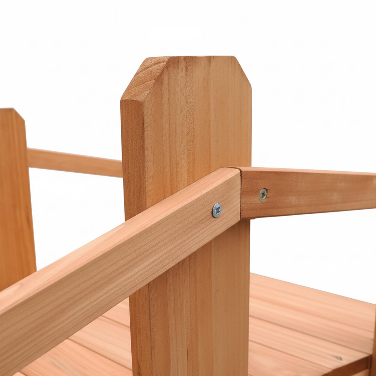 GARTENBRÜCKE - Orange, Holz (70/32/25cm) - Relaxdays