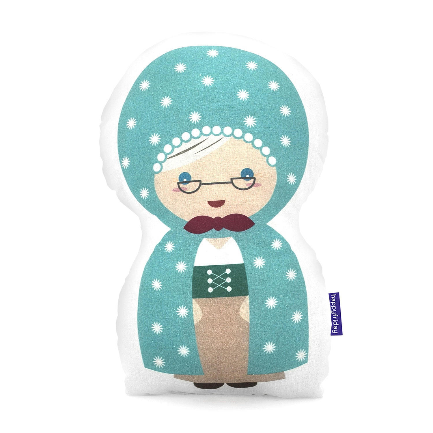 KISSEN grandma 40x30 cm mehrfarbig - Multicolor, Textil (40/30cm) - Happy Friday