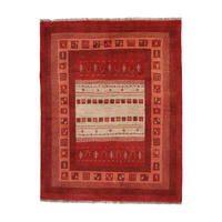 TEPPICH Gabbeh Sonnat Mehrfarbig 205/158 cm Schurwolle - Multicolor, Textil (158/205cm) - Looma