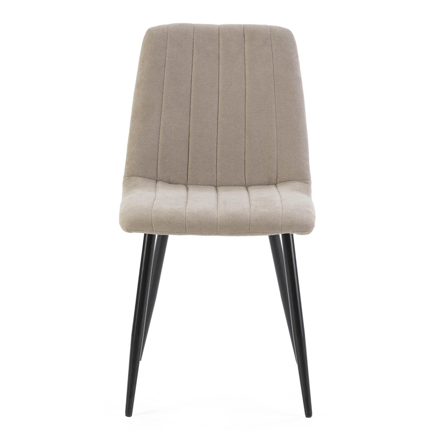 STUHL 4er-Set Sagi Stoff beige - Beige, Textil/Metall (45/84/56cm) - VS Venta-stock