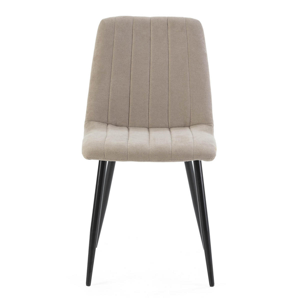STUHL 4er-Set Sagi Stoff beige - Beige, Textil/Metall (45/84/56cm) - VS Venta-stock