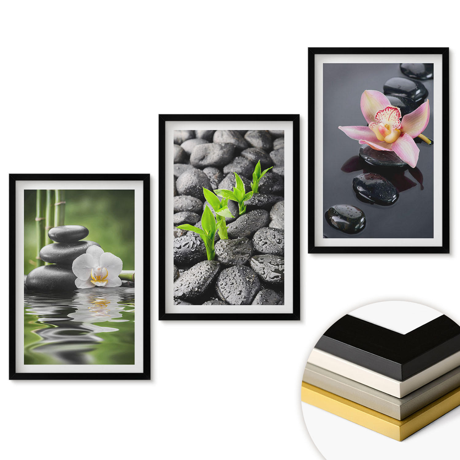 ArtPrintCave Wandbilder Schwarz 40x60 cm