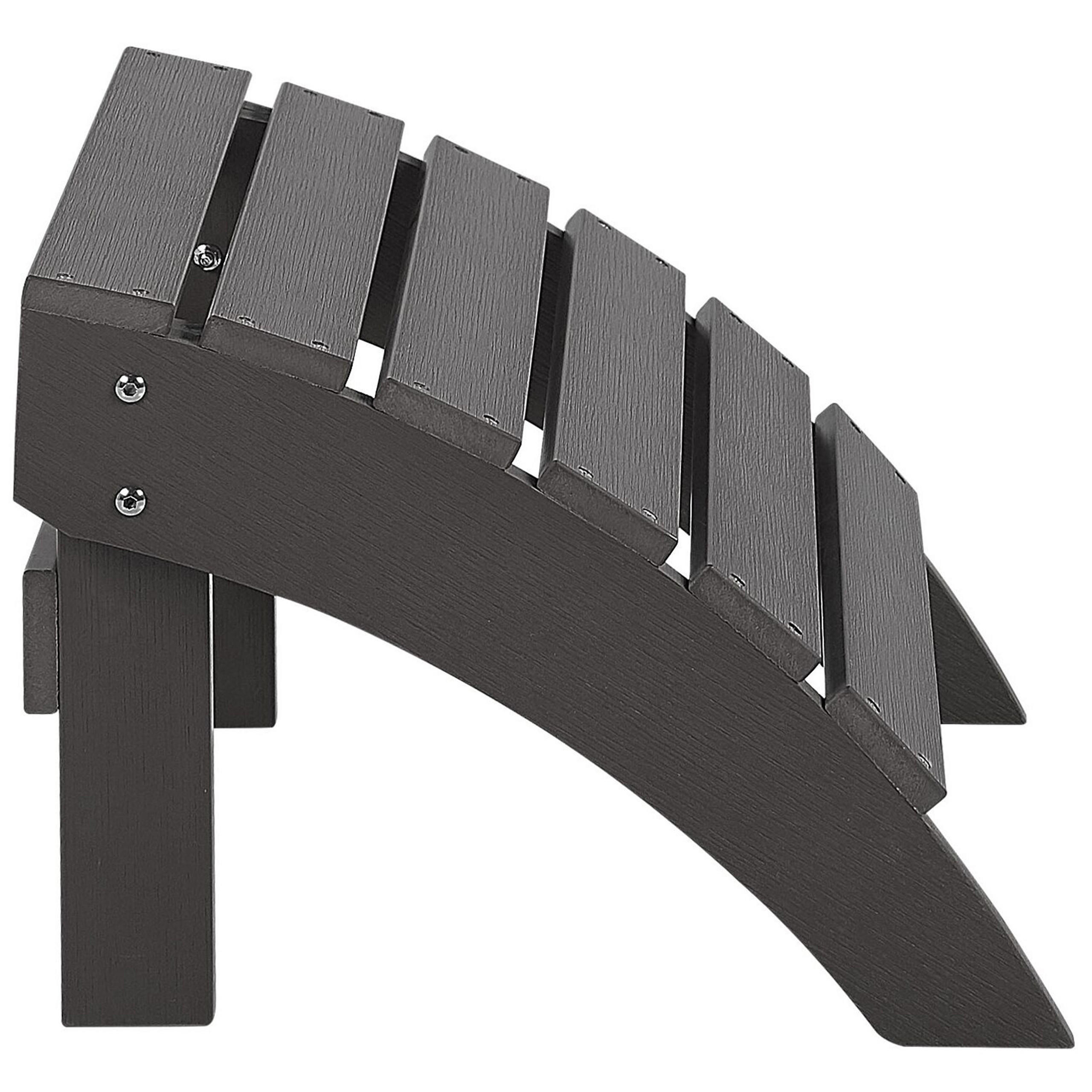 Beliani Fusshocker Grau 50x34x43 cm