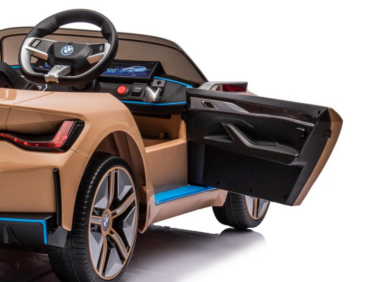 KINDER ELEKTROAUTO BMW i4 bronze - Bronzefarben, Kunststoff (115/67/54cm) - TPFLiving