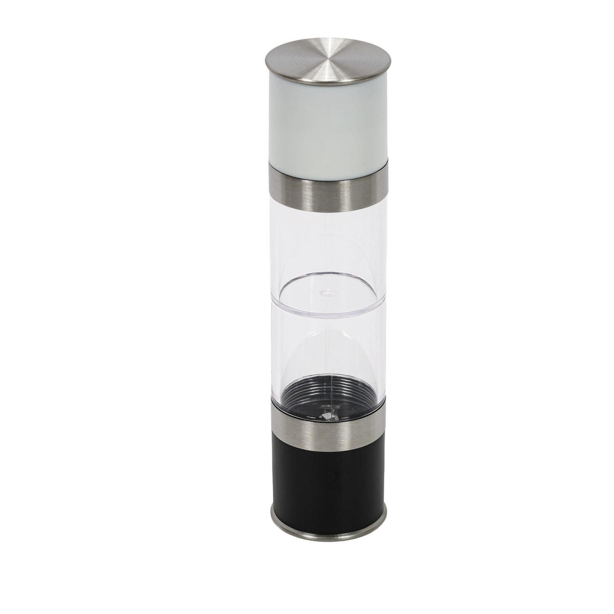 PFEFFER- und Salzmühle zwei Mahlwerke 6/6/22 cm - Transparent, Metall (6/22/6cm) - Kesper