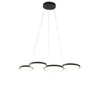 HÄNGELEUCHTE Newton, Schwarz, 130cm - Schwarz, Metall (88/48/130cm) - KOSILUM