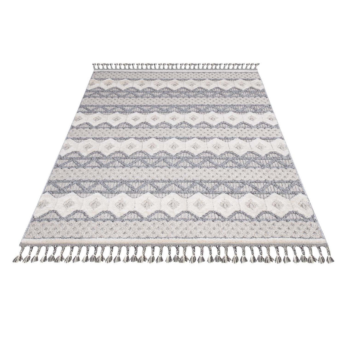 KURZFLOR-TEPPICH Valencia 728 Graublau 200x290 cm - Blau/Grau, Textil (200/290cm) - carpet city