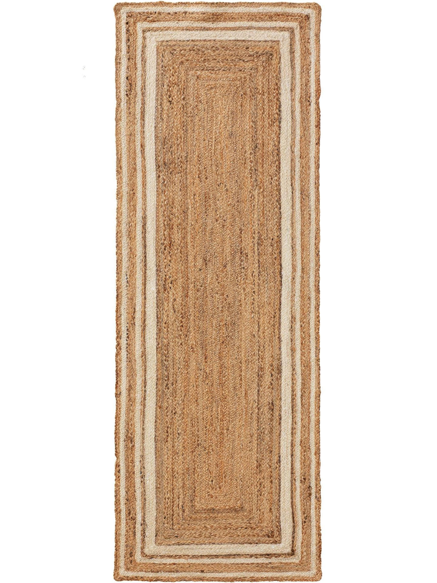 JUTELÄUFER Jutta Weiß 70x200 cm - Weiß, Textil (70/1cm) - KUNSTLOFT