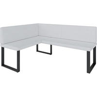 ECKBANK Alina - Kunstleder - 128 x 168 cm - Rechts - Weiß - Weiß, Leder/Metall (128/168cm) - AN-Moebel 4u