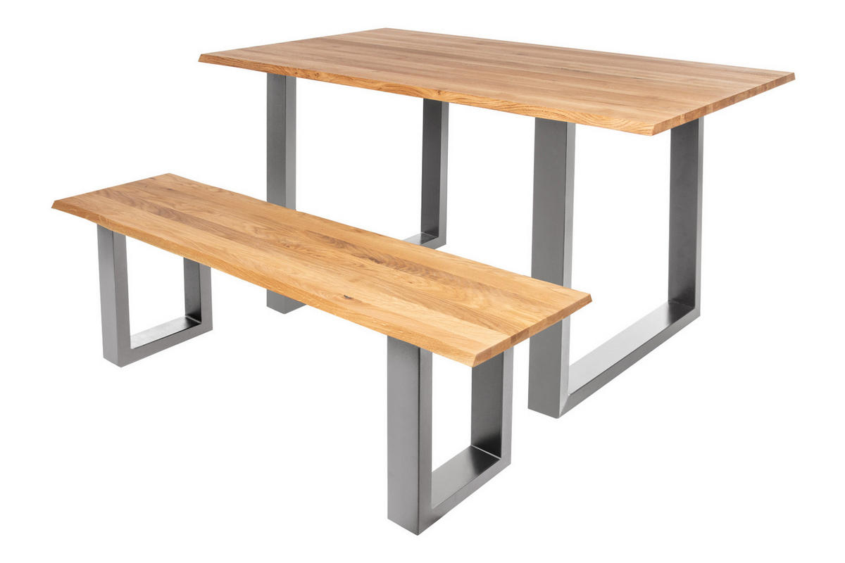 SITZBANK ENRICO - Beige/Naturfarben, Holz (200/47/42cm) - SAM
