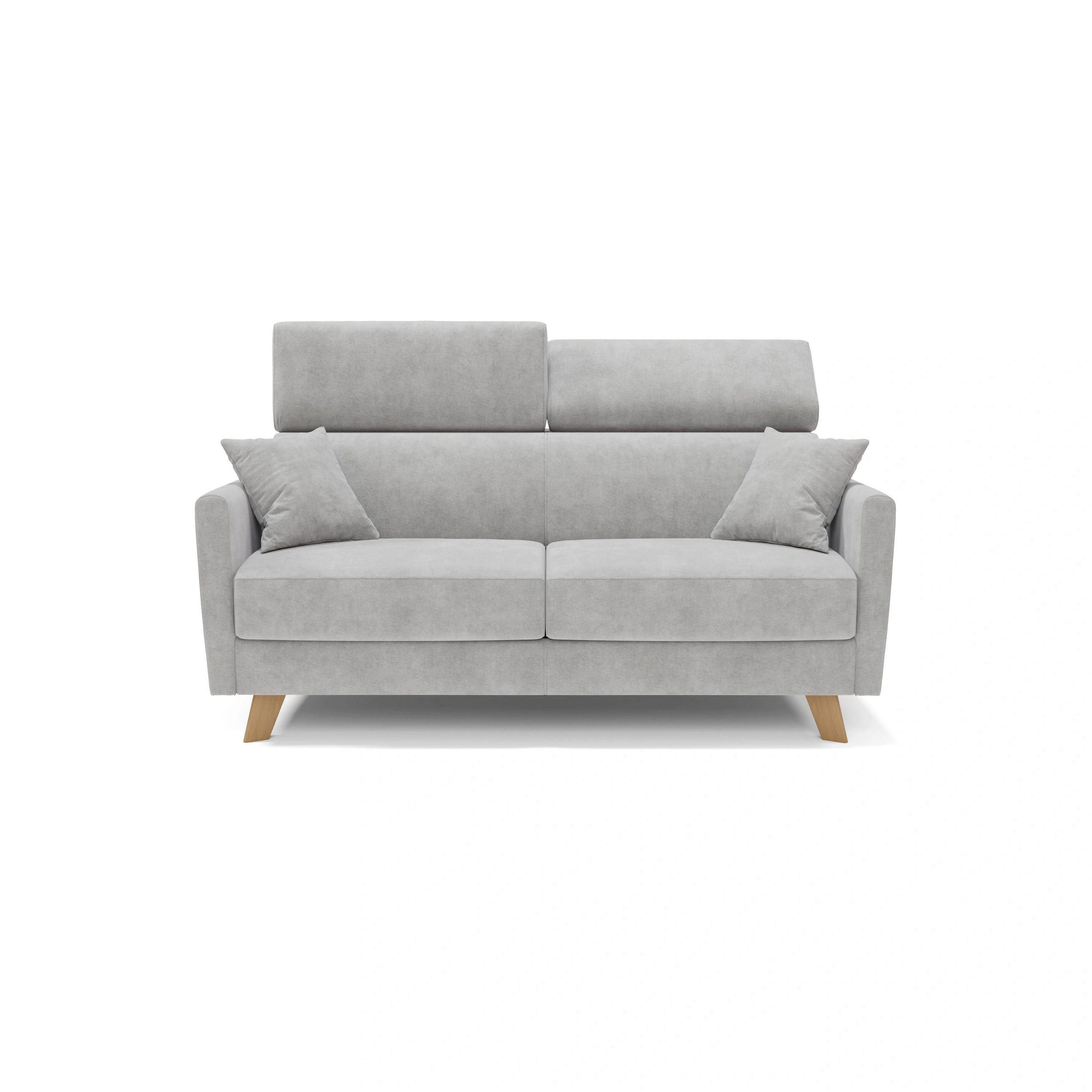 SCHLAFSOFA Francy - Grau, Metall (200/92/97cm) - Divani.store