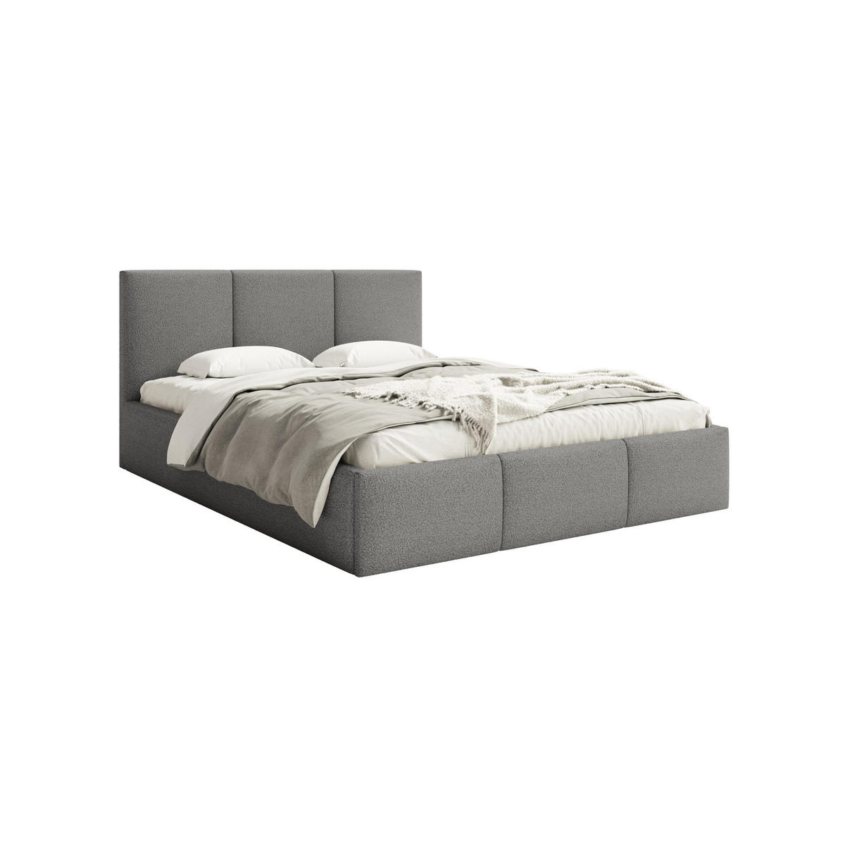 POLSTERBETT Fondi Slim 180x200 cm, Anthrazit - Anthrazit, Textil (180/200cm) - Fedve