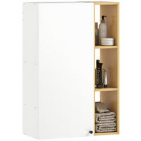 HÄNGESCHRANK Weiß, Holzfarbe 1 Stück - Weiß, Kunststoff (59.5/90/30cm) - GiPP