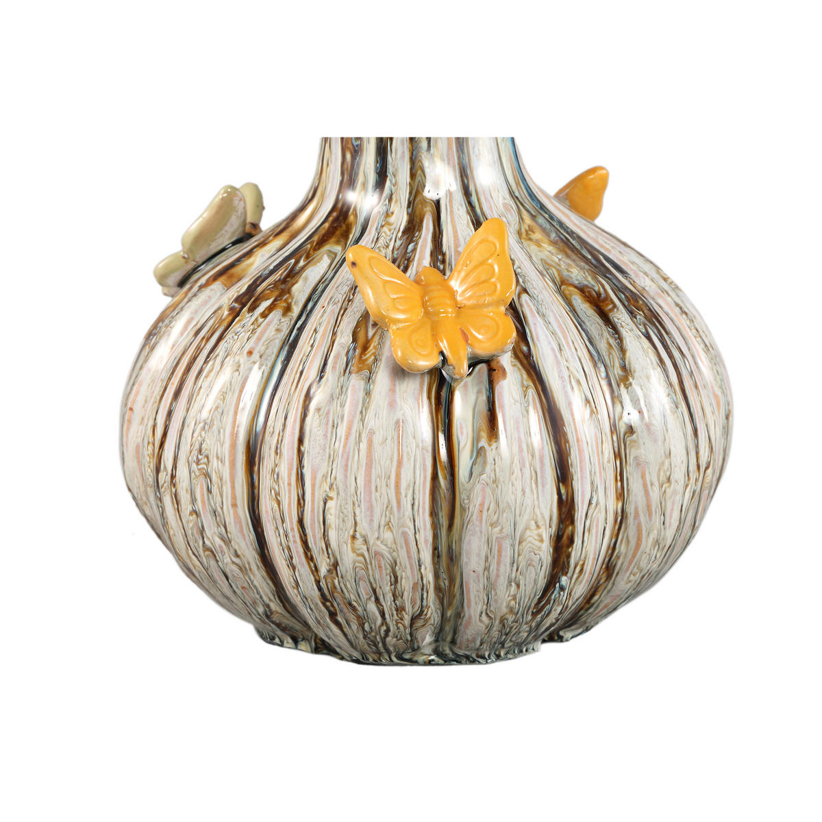 VASE Tamarae Beige 23/23/44cm - Beige, Keramik (44cm) - PTMD Collection