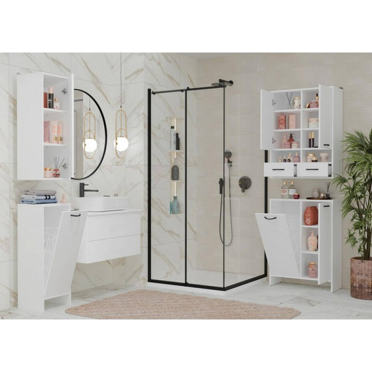 HÄNGESCHRANK Weiß 35/67/30 - Weiß, Holzwerkstoff (35/67/30cm) - RAUMHIRSCH FURNITURE