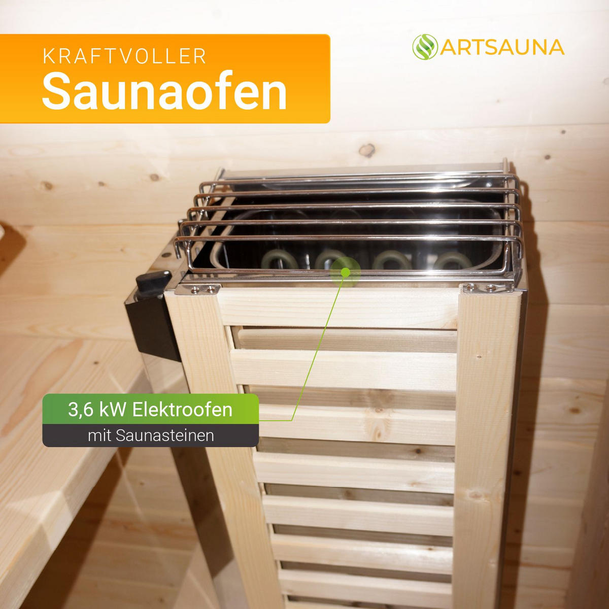 FASSSAUNA Nolvik S inkl. Zubehör-Set - Naturfarben, Holz (128/194/120cm) - Artsauna