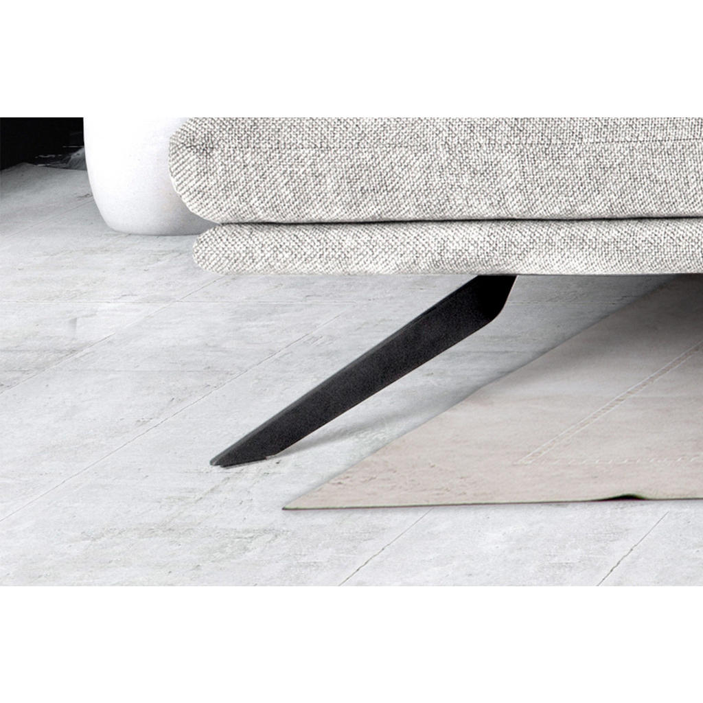 Thumbnail - Kawola Ecksofa, Hellgrau, Textil, 3-Sitzer, Füllung: Schaumstoff, Ottomane links, L-Form, 297x168 cm, Wohnzimmer, Sofas ...