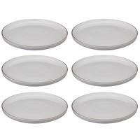 SPEISETELLER mit goldenem Rand Sublima Weiß 27/27/2,5 cm - Weiß, Keramik (27cm) - Secret de Gourmet