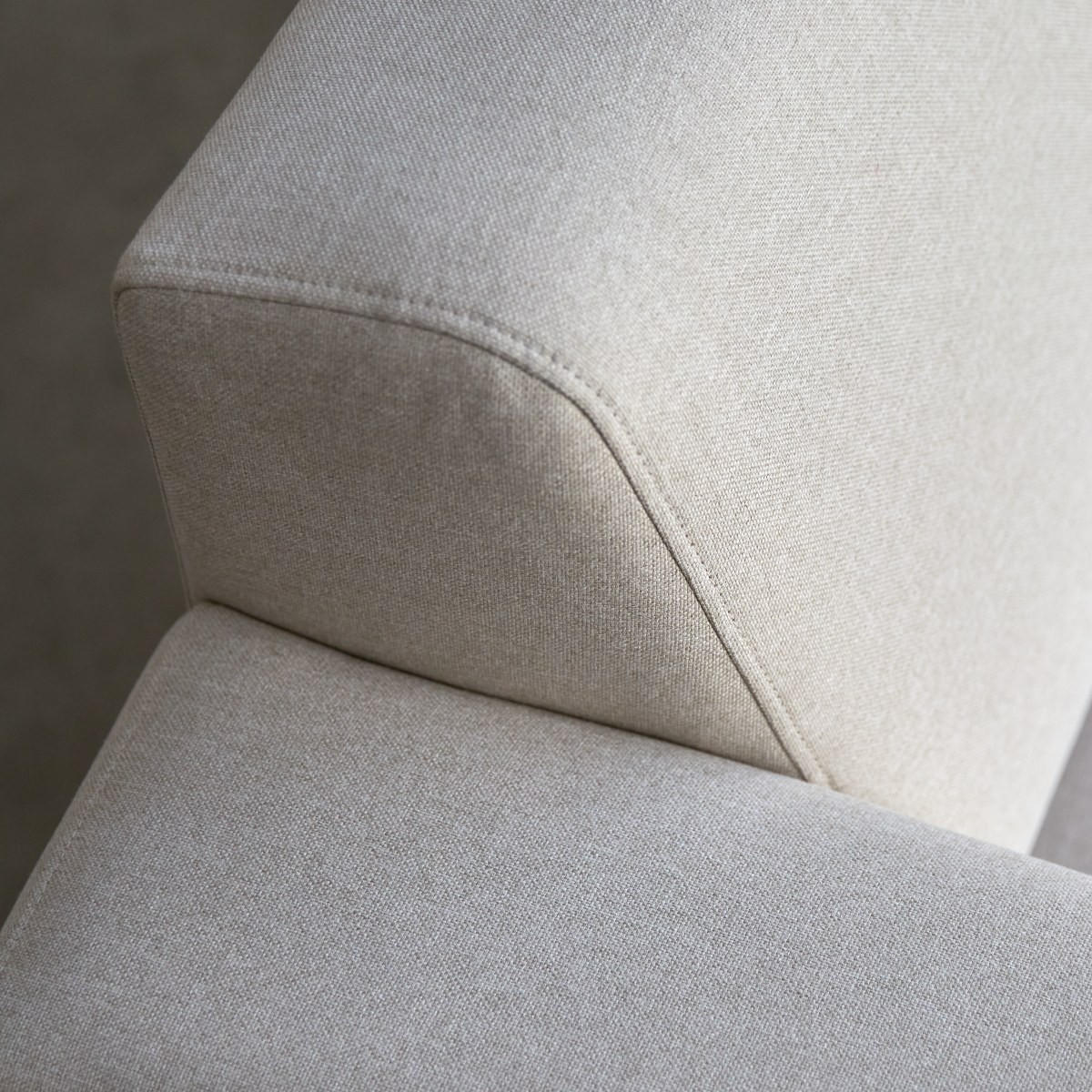 SOFA Lars Beige aus Stoff - Beige, Textil (224/80/90cm) - Tikamoon