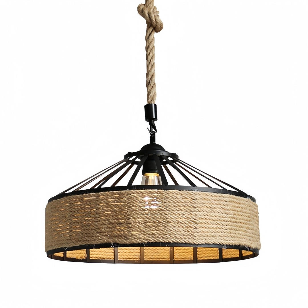 PENDELLEUCHTE Weidengeflecht Bohème Retro 30cm, E27 Fassung 80cm Kabel - Rotbraun, Naturmaterialien (30/30/15cm) - Weltevree
