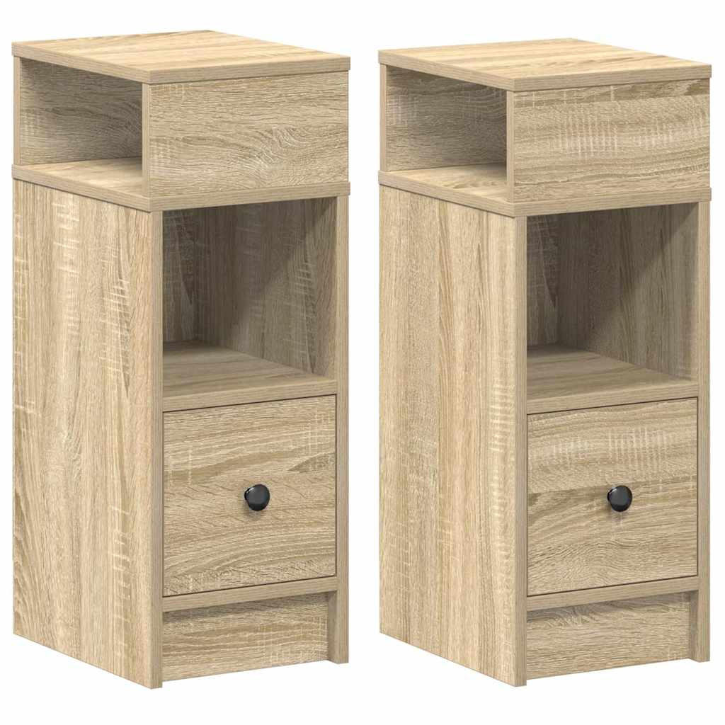 vidaXL Nachttisch Sonoma Eiche 25x66x31 cm