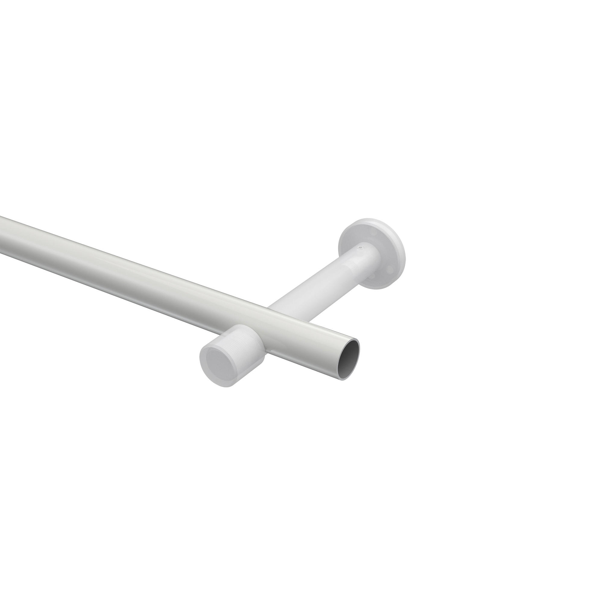 Thumbnail - Interdeco Gardinenstange, Weiß, Chrom, Metall, 240 cm, Wohntextilien, Gardinen & Vorhänge, Gardinen-Stangen