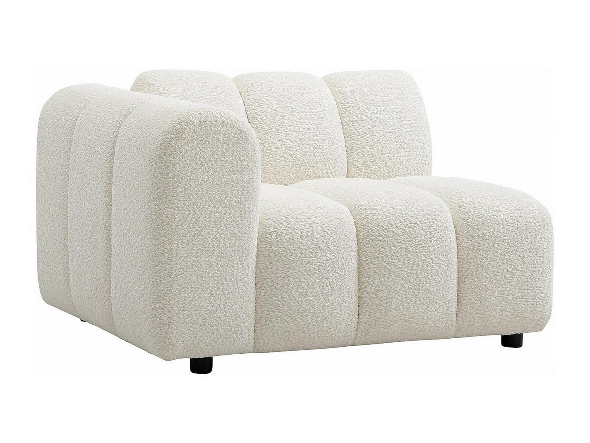 MODULIERBARES Sofa - 4 Personen - stoff - gebrochenes weiß Jutini - Weiß, Textil (322/72/98cm) - Vente-Unique