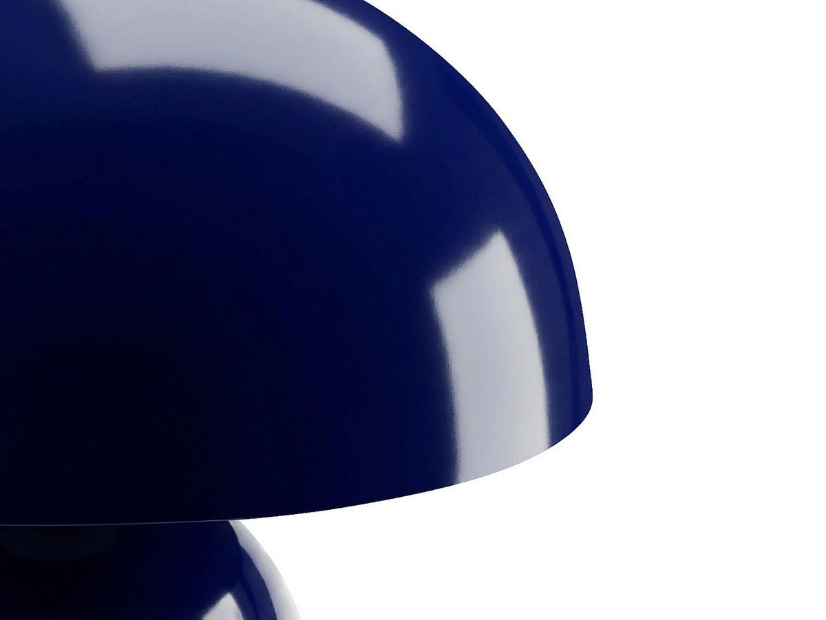 TISCHLAMPE - 31 x 31 - metall - blau Sidney - Blau, Metall (31/31/25cm) - Vente-Unique