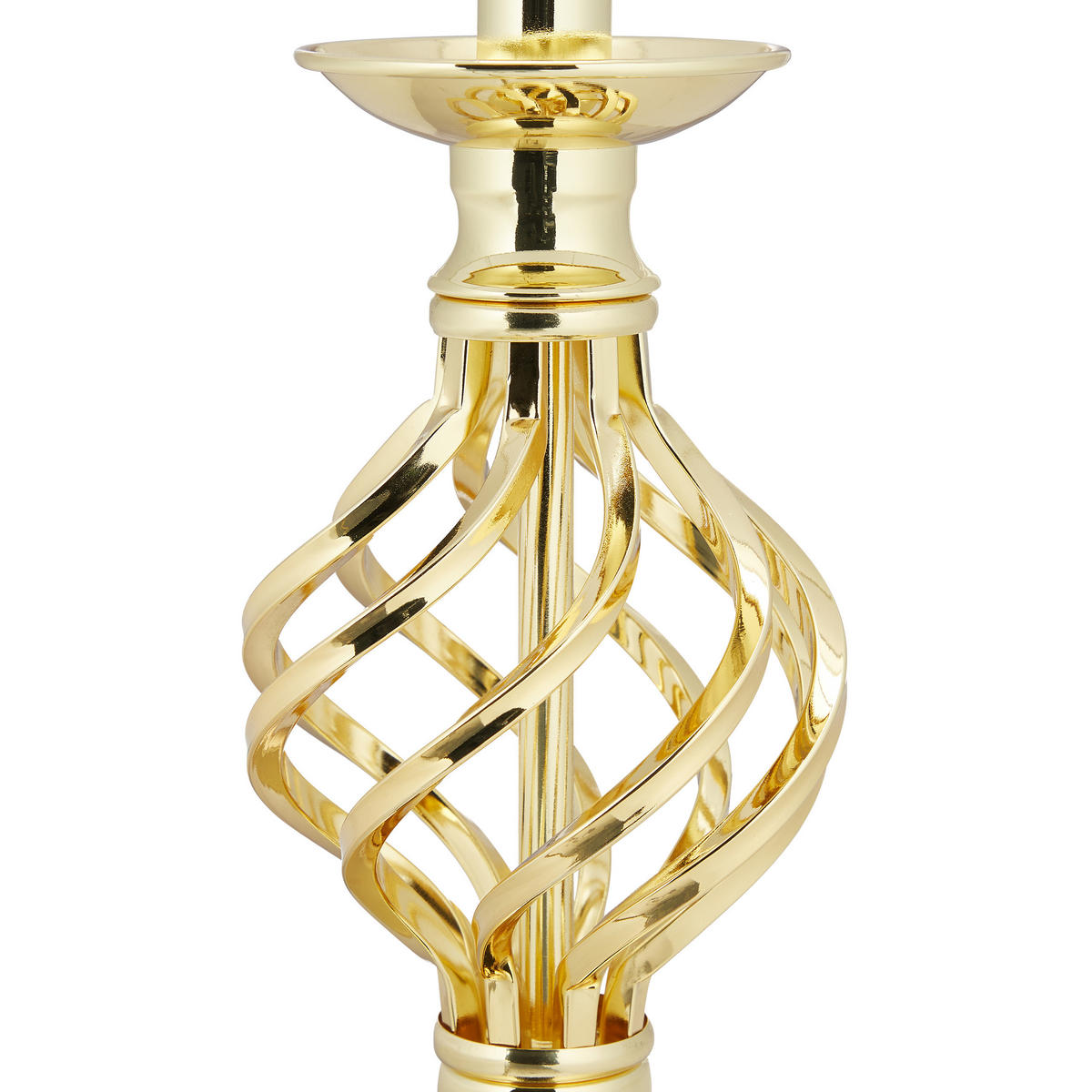 TISCHLAMPE - Goldfarben, Kunststoff/Textil (25/25/43.5cm) - Relaxdays