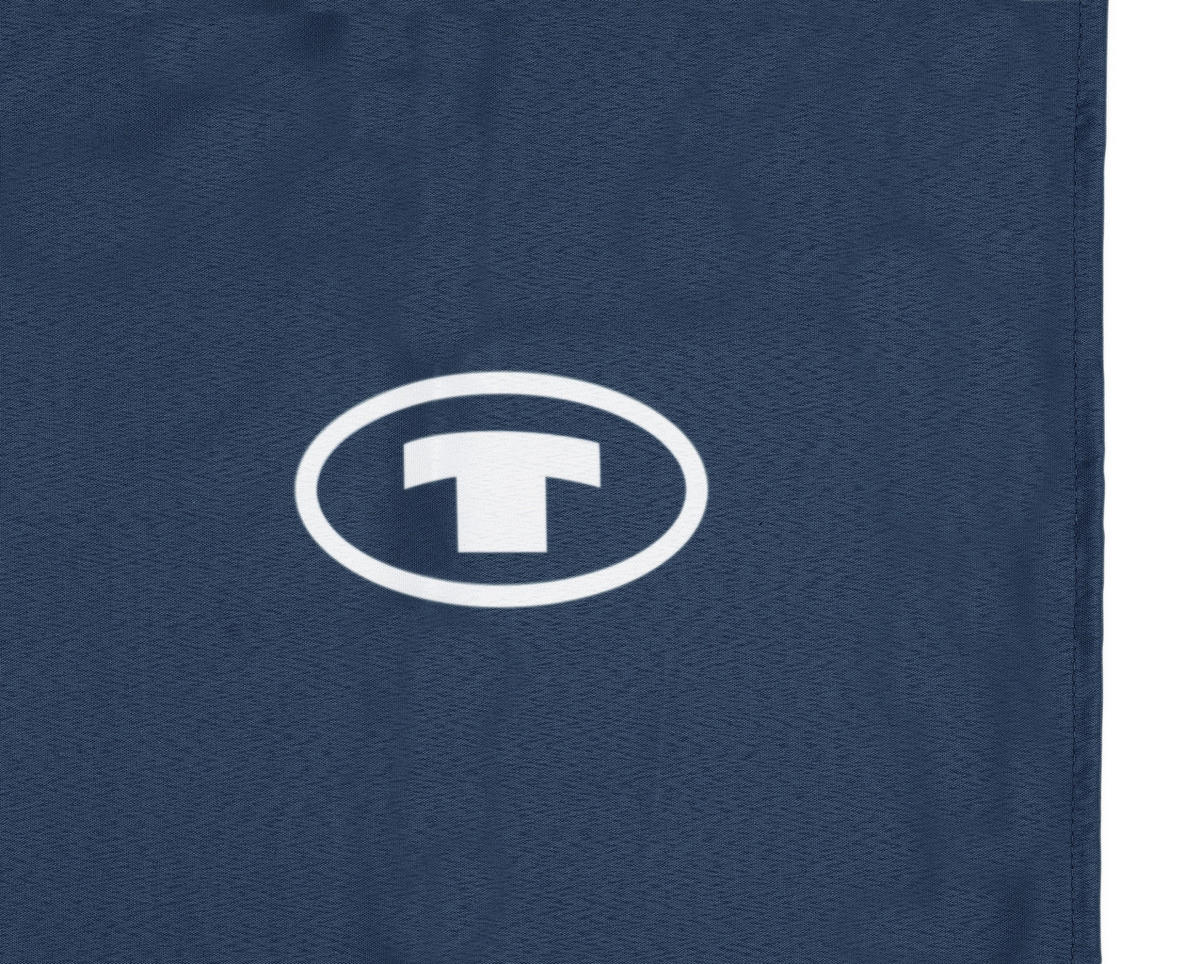 DUSCHVORHANG Polyester - Dunkelblau, Textil (180/200cm) - Tom Tailor